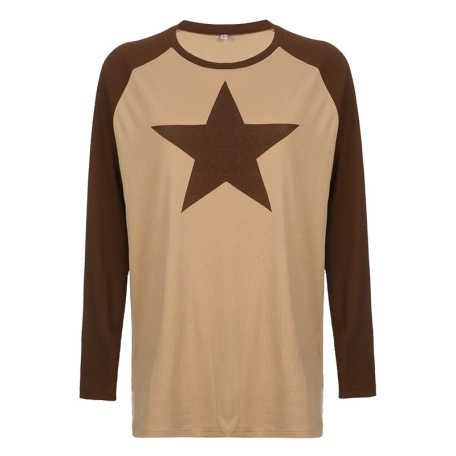brown t shirts with pentagram