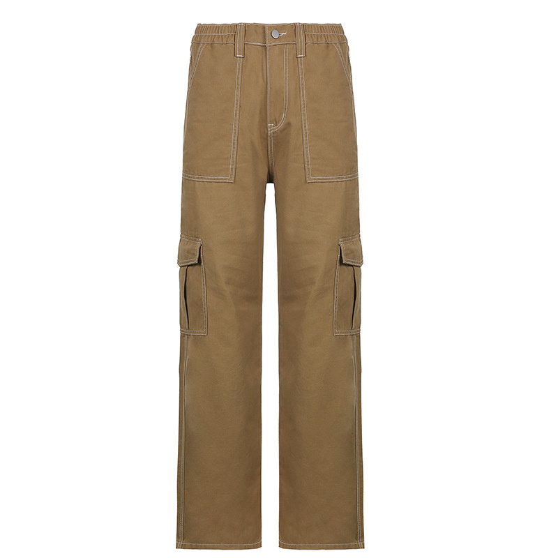 brown cargo jeans leisure pants