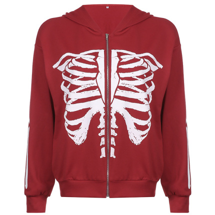 personalized red sports loose hoodies