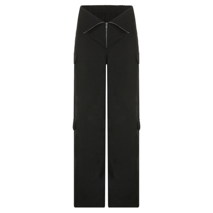casual woven straight leg pant