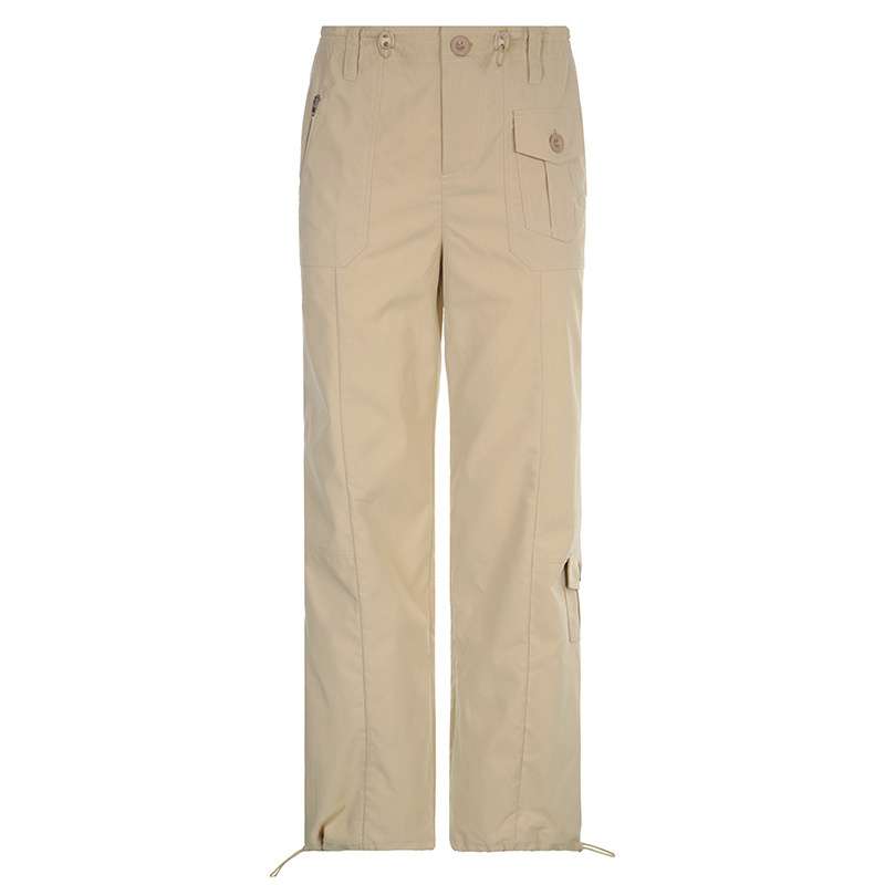 womens casual khaki straight pants