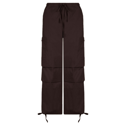 long casual elastic woven pants