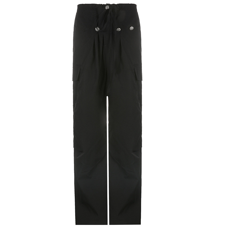 casual woven fabric street pants