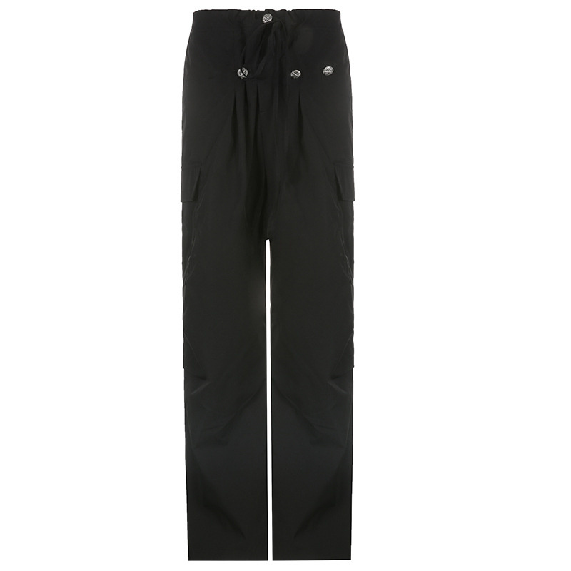 black baggy women pants