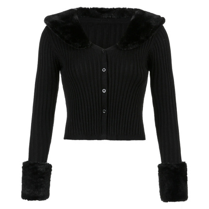 premium cheap fashion black cardigans