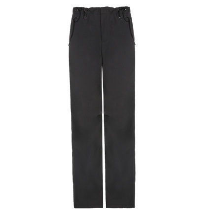 straight leg style gray casual pants