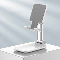 pearl white folding mobile phone stand
