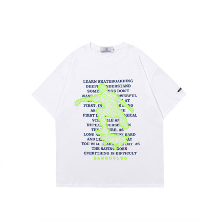 letter pattern teenagers t shirt