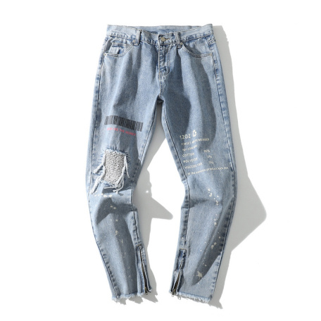 blue fashion loose casual jeans
