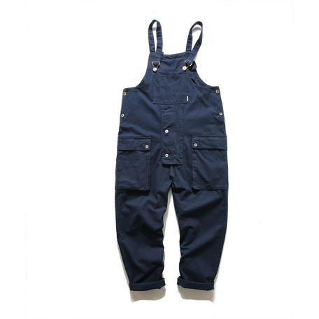 blue denim overalls cargo pants