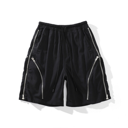 chemical fiber blend zip boy shorts
