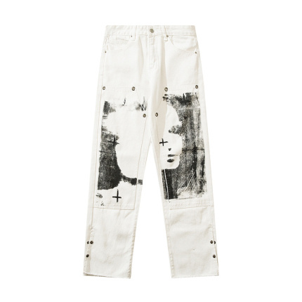 street ink print cargo pants