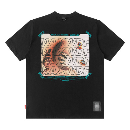 simple design black t shirts baggy