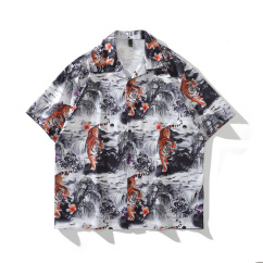 print loose fitting casual shirts