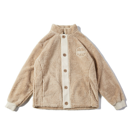 khaki baseball cotton bomber jacket