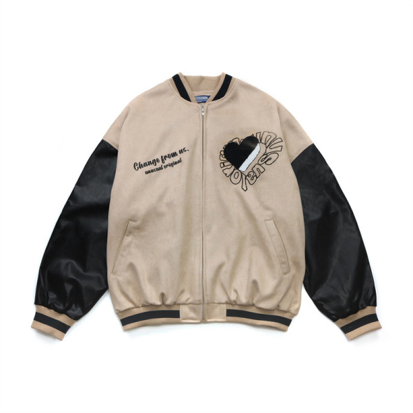 letters stand collar bomber jackets