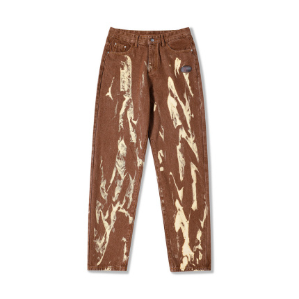 comfortable jeans paint splatter craft