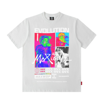 hip hop pattern t shirt white
