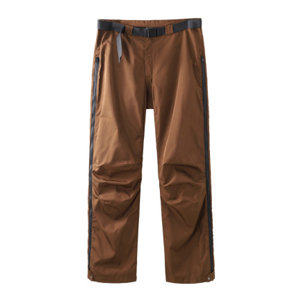 brown casual loose pleated pant
