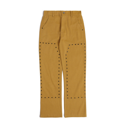 mens casual khaki straight leg pants
