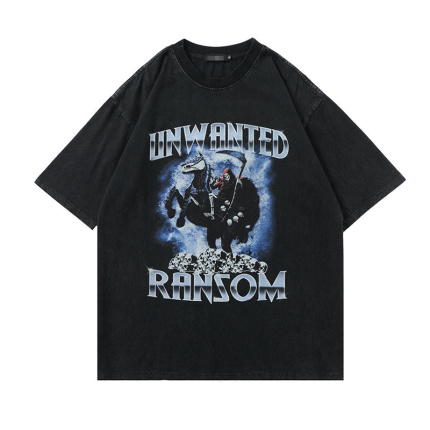 skull pattern high street t shirt
