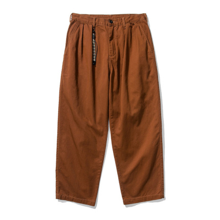 brown street style fashion casual pants