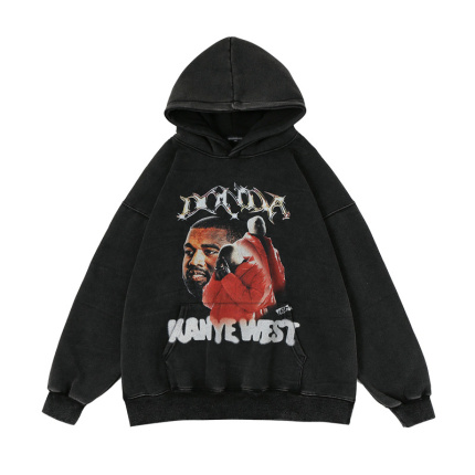 black leisure fashion cotton hoodies