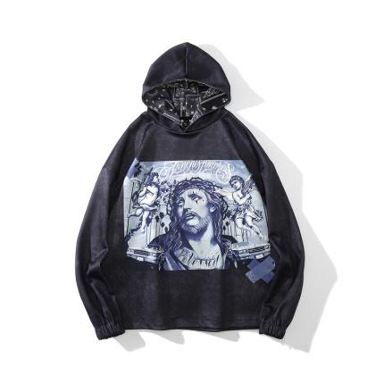 hip hop abstract print hoodies