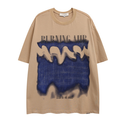 cartoon pattern apricot t shirts