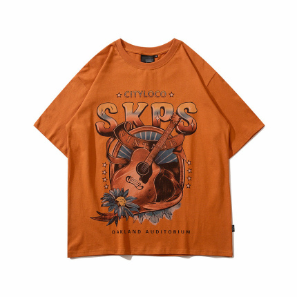 brown t shirts cartoon pattern