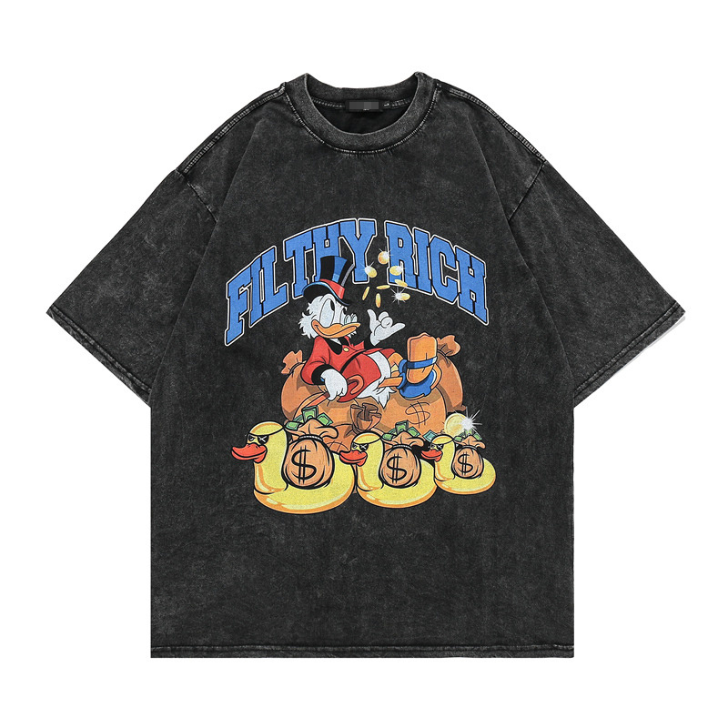 vintage cartoon black t shirts