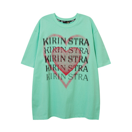 teenagers baggy green t shirts