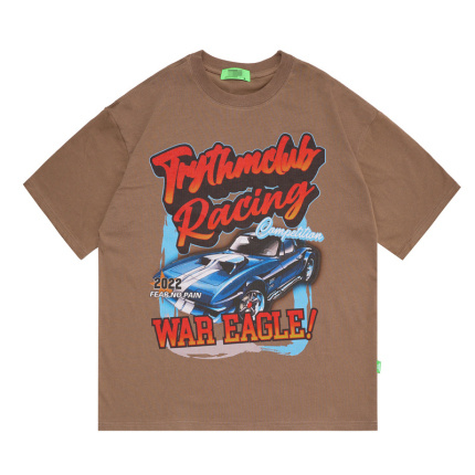 cartoon pattern khaki t shirts