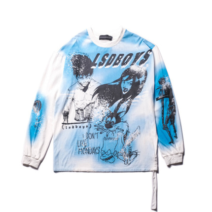 white blue mens long sleeves