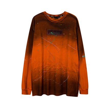 fashion loose orange long sleeves