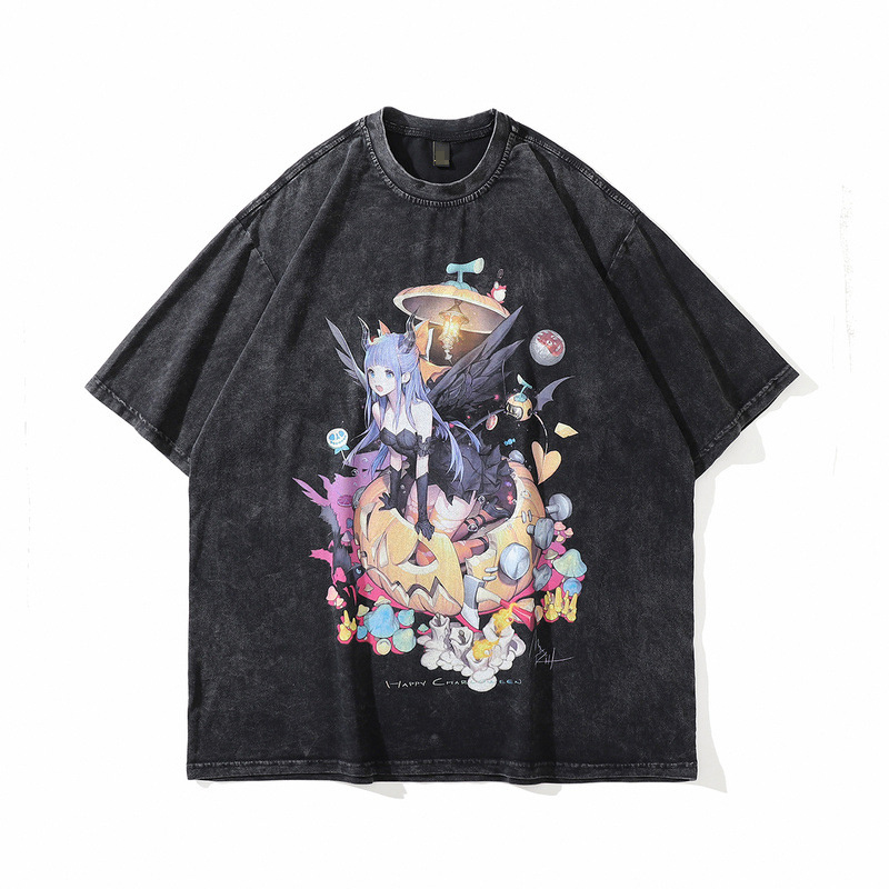 top with short sleeves cartoon