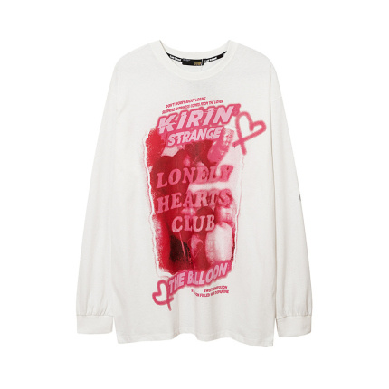 teenagers letters pattern long sleeves