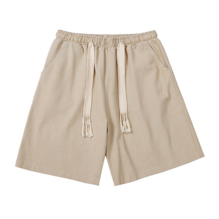 mens soft khaki workout shorts