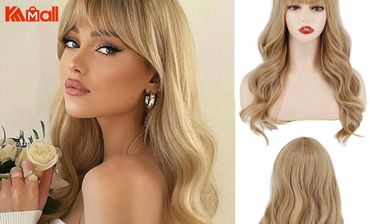 long blonde lace front wigs