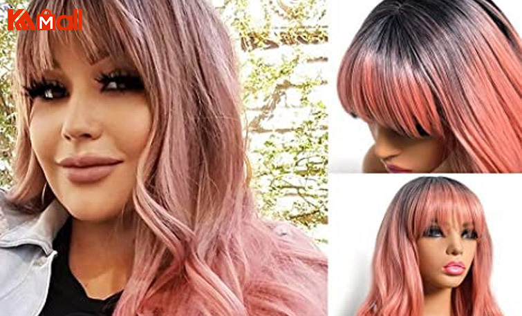 pink cheap hair wigs