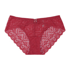 cheap breathable lace wine panties