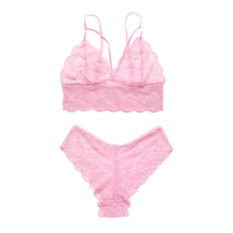 girl's elegant pink lingerie sets