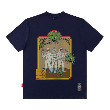 navy blue short sleeves t shirt