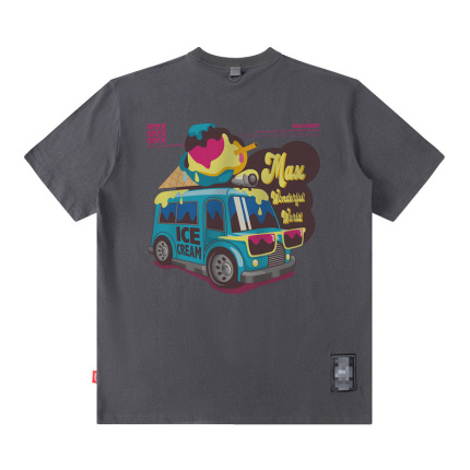cute bus print t shirt