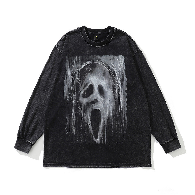 black ghost face t shirts