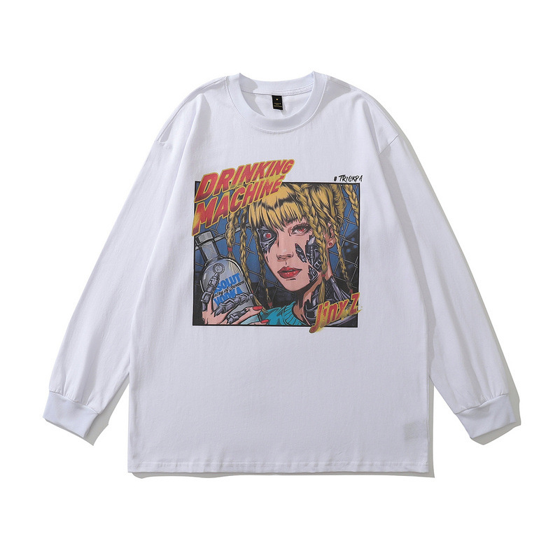 white hip hop style t shirts