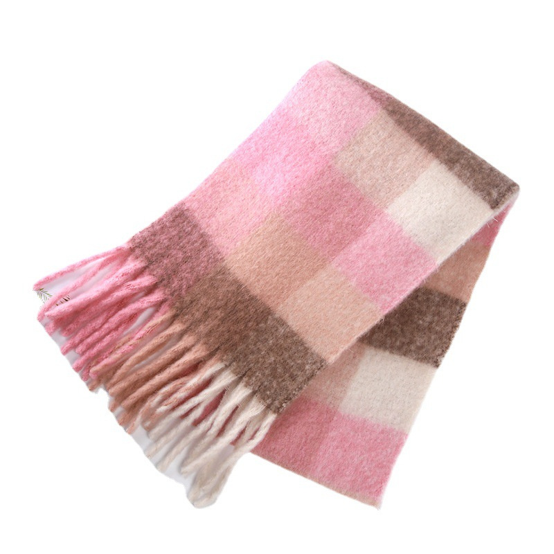 personalized scarves kaocha rose plaid pattern