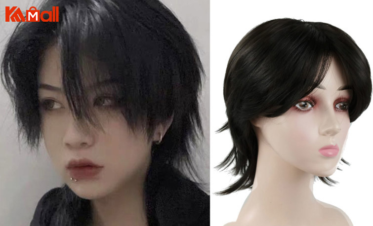 short pixie black lace front wigs