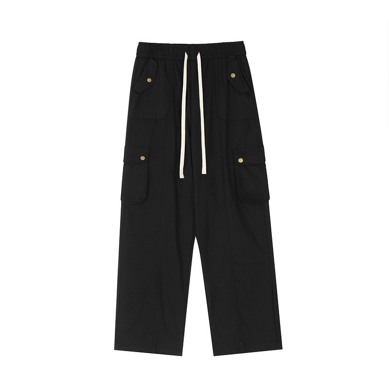 loose black popular cargo pants