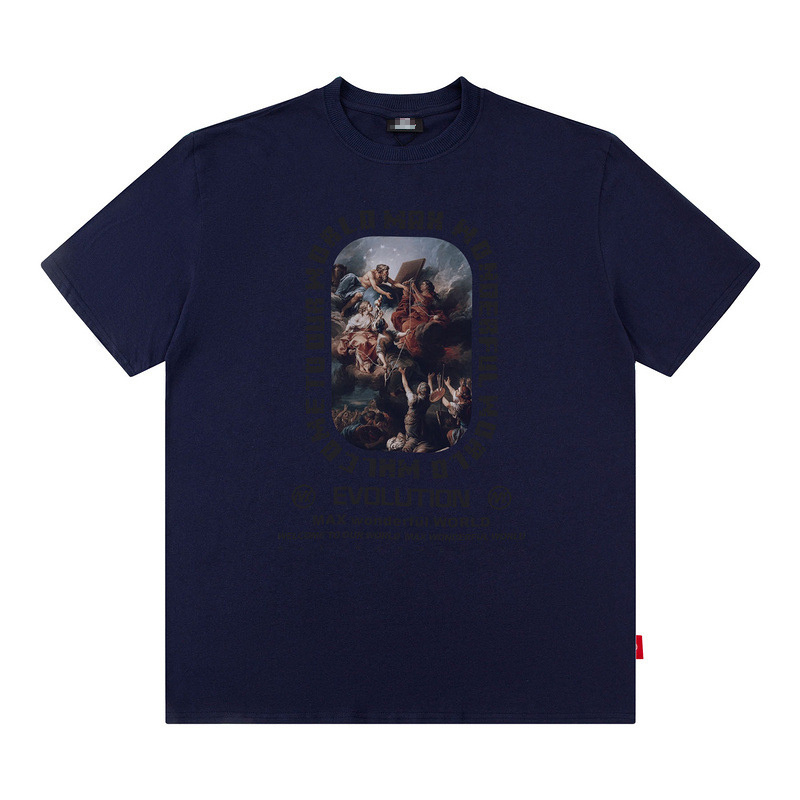 angel pattern printing t shirt